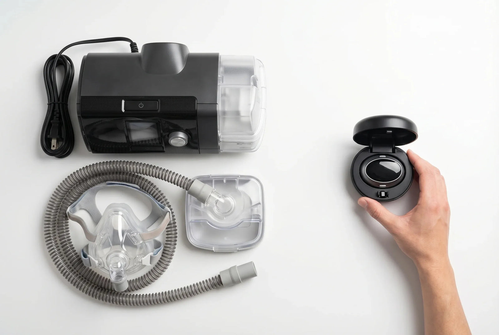 CPAP machine next to Greemloo Pro